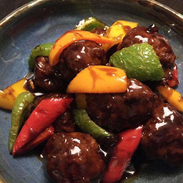 Sweet and Sour Meatballs Close Up - Haemi YH